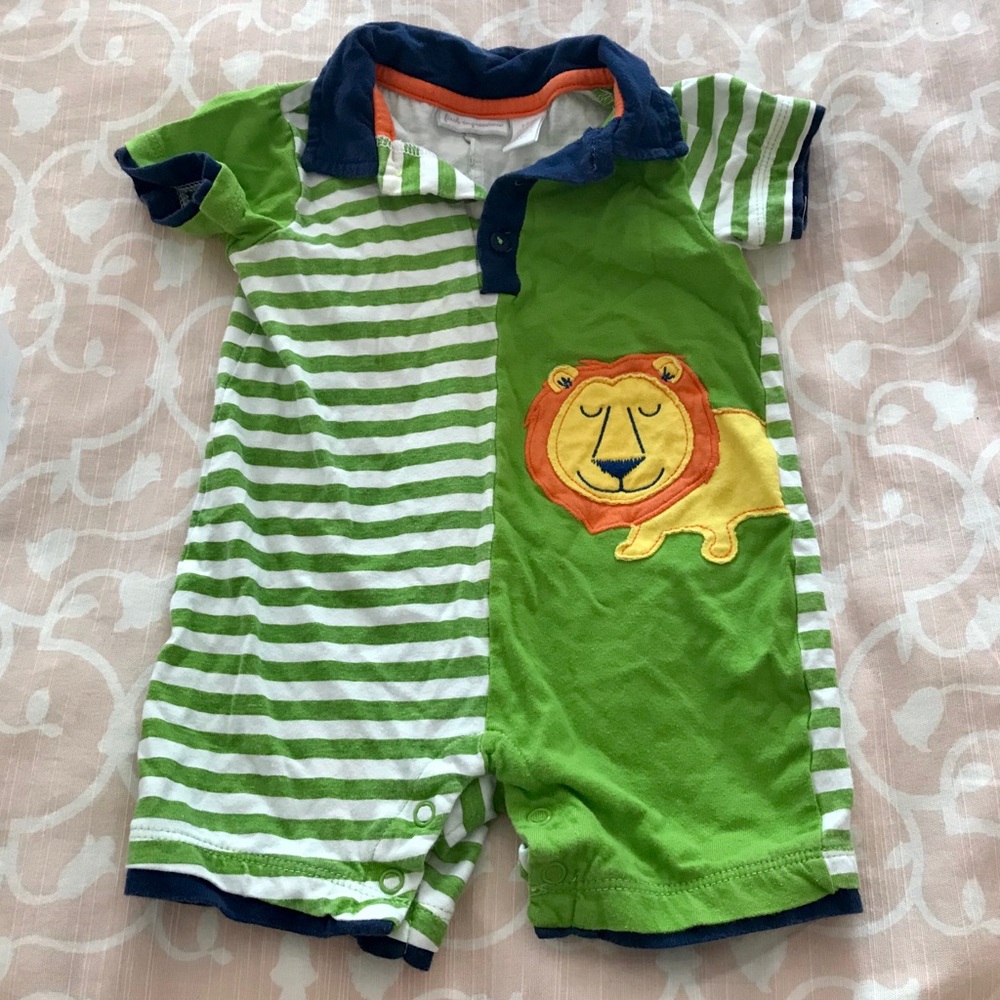 Lion Collared Onesie